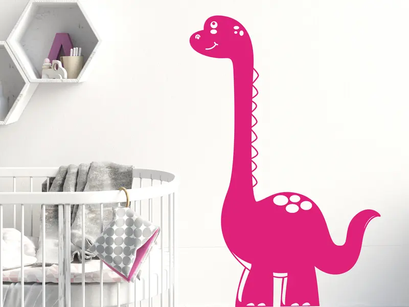 Sticker mural Dinosaures Dinosaure Bébé résultat en situation gros plan Sticker Dinosaure Bébé