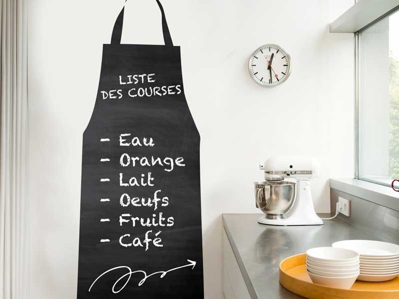 Sticker Ardoise Tablier de cuisine