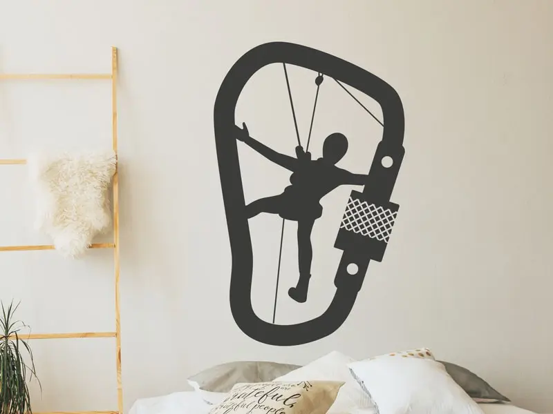 Sticker mural Autres Sports Mousqueton Alpiniste résultat en situation Sticker Mousqueton Alpiniste