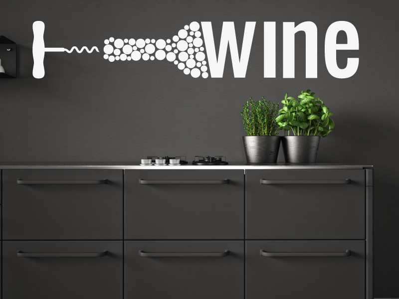 Autocolante de parede Cozinha Vinho