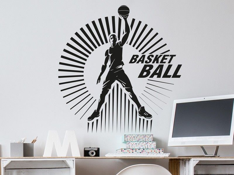 Autocolante de parede Basket Ball Joueur