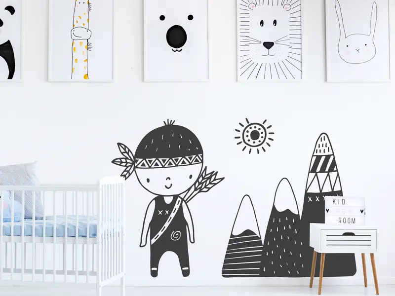 Sticker mural Petit Aventurier résultat en situation Sticker mural Petit Aventurier résultat en situation