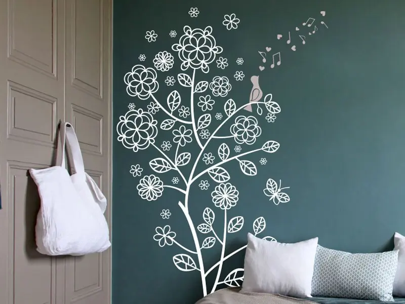 Sticker mural Stickers Arbres Arbre d'été résultat en situation gros plan Sticker Arbre d'été