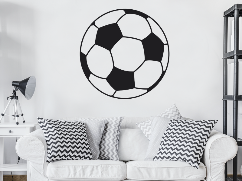Autocolante de parede Balão de Futebol