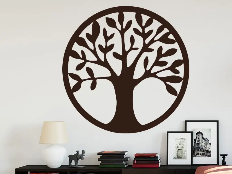 Sticker mural Stickers Arbre de vie Arbre de Vie 6 résultat en situation gros plan Sticker Arbre de Vie 6