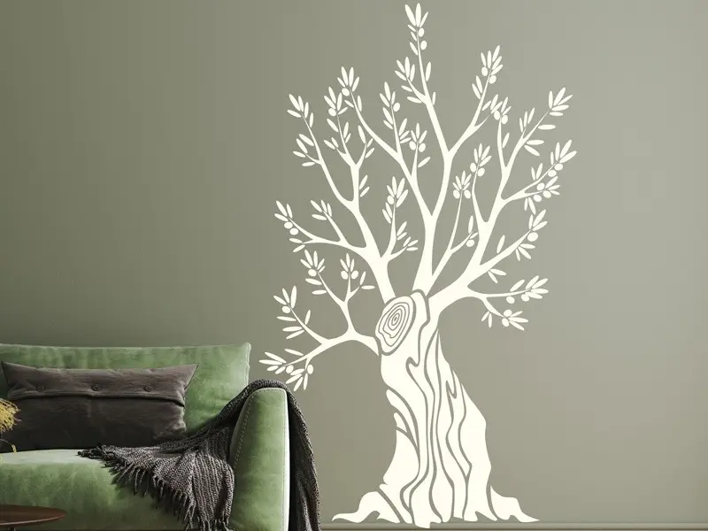 Sticker mural Stickers Arbre de vie Arbre de vie Olivier résultat en situation gros plan Sticker Arbre de vie Olivier