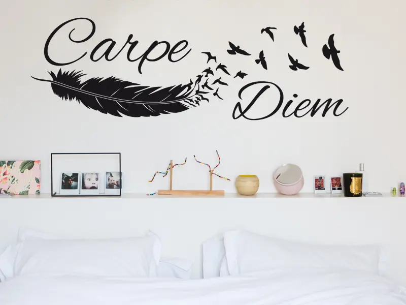 Autocolante de parede Citação Carpe Diem
