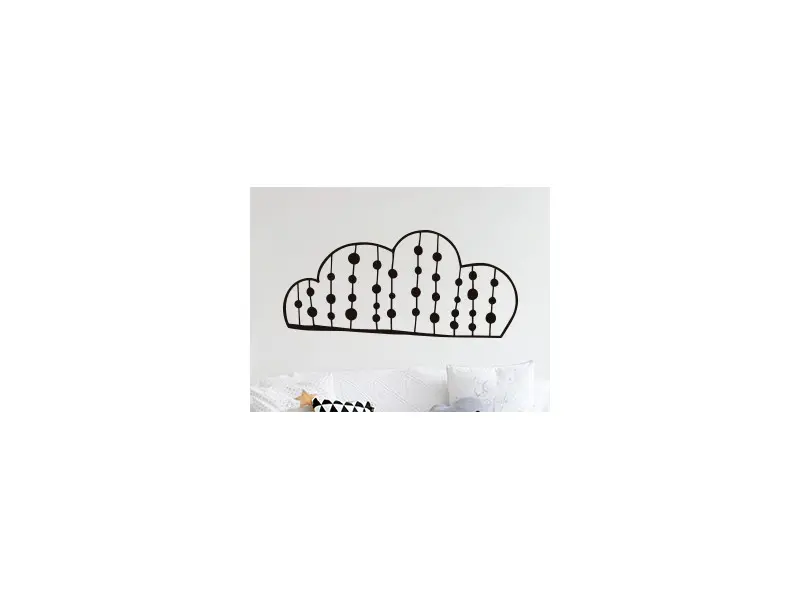 Sticker mural Nature Nuage Abstrait 2 résultat en situation gros plan Sticker Nuage Abstrait 2