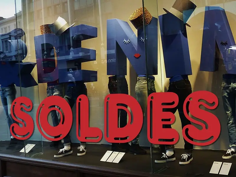 Sticker vitrine Soldes Bubble 2 Sticker vitrine Soldes Bubble 2