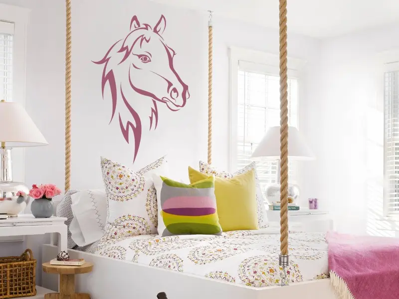 Autocolante Cavalo 2 résultat en situation Autocolante Cavalo 2 résultat en situation