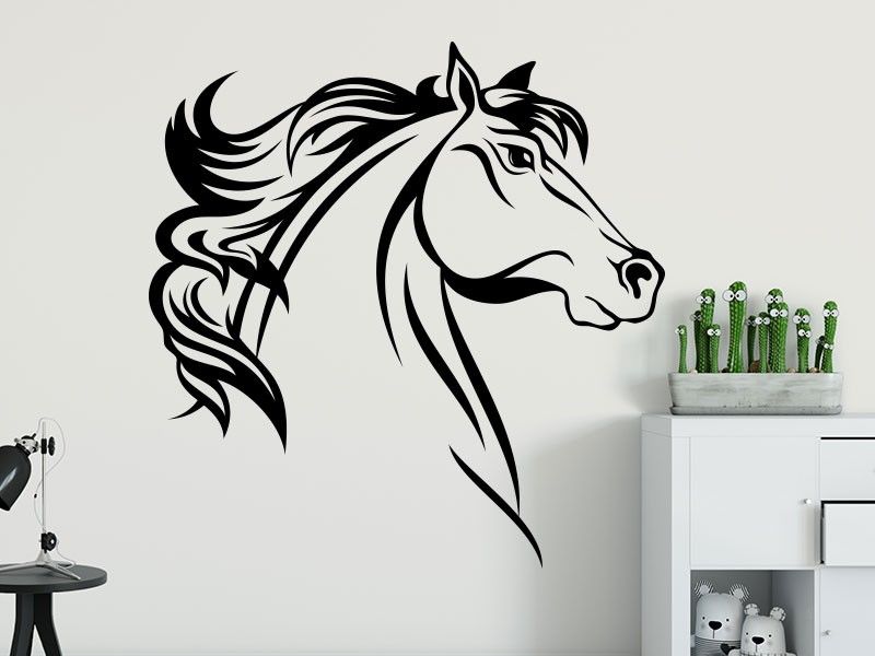 Autocolante de parede Cabeça de Cavalo 2