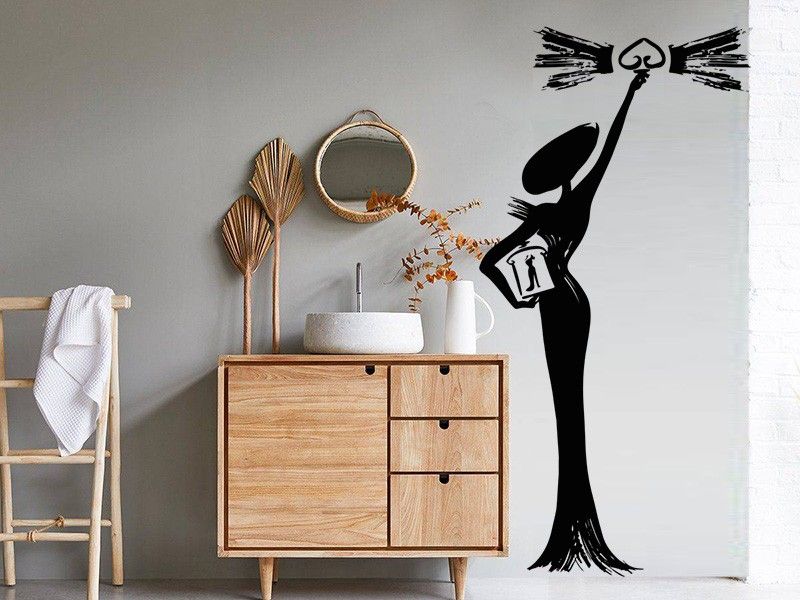 Sticker mural La Petite Robe Noire Guerlain 5 résultat en situation