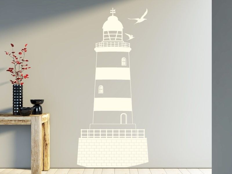 Sticker mural Phare résultat en situation