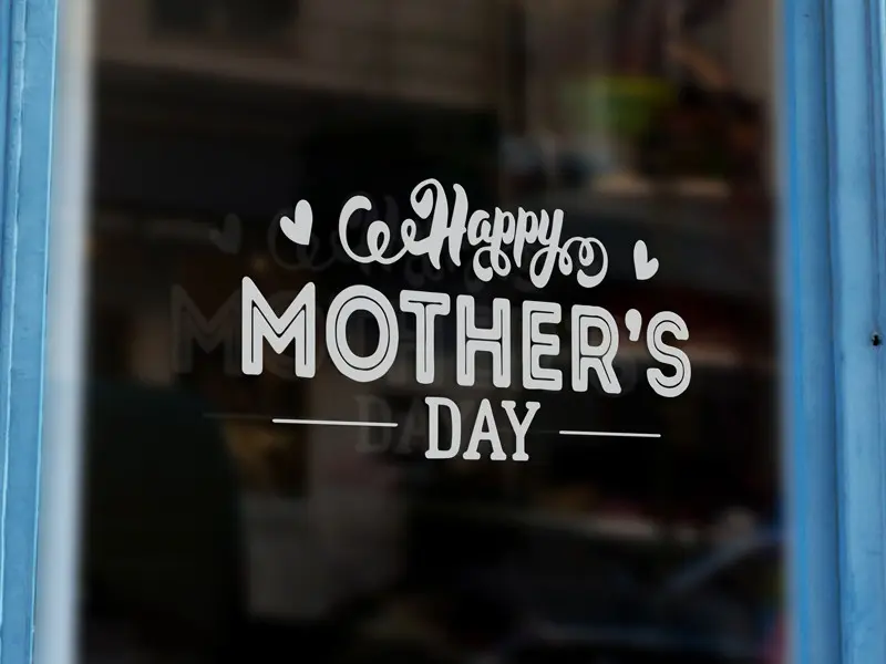 Sticker mural Autres événements Happy Mother's Day 2 résultat en situation Sticker Happy Mother's Day 2