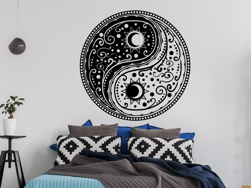 Autocolante de parede Yin-Yang Universo