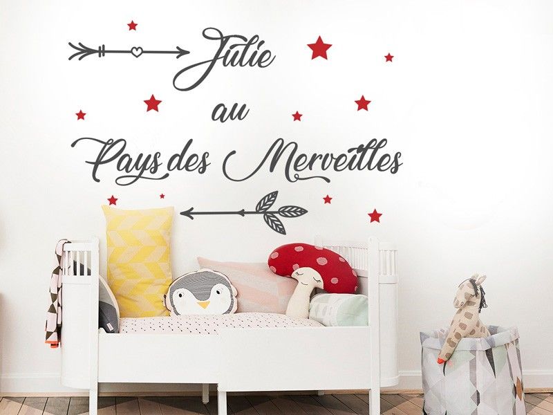 Sticker Prénom Au Pays des Merveilles