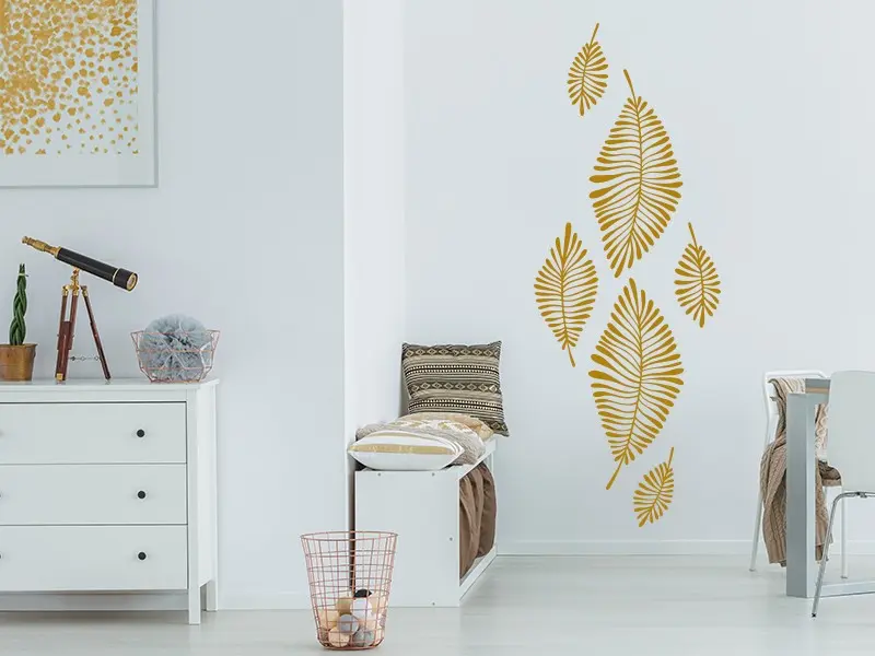 Sticker Feuilles Exotiques