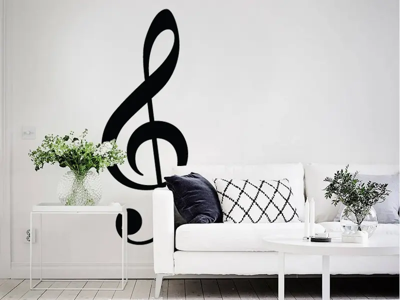 Autocolante Clave de Sol résultat en situation Autocolante Clave de Sol résultat en situation