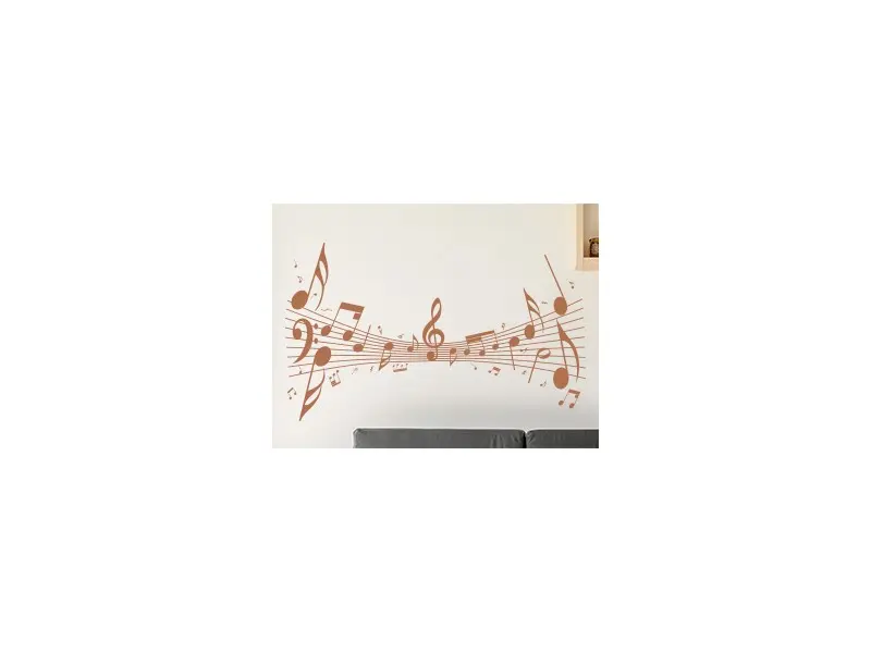 Sticker Partition Musique Folie