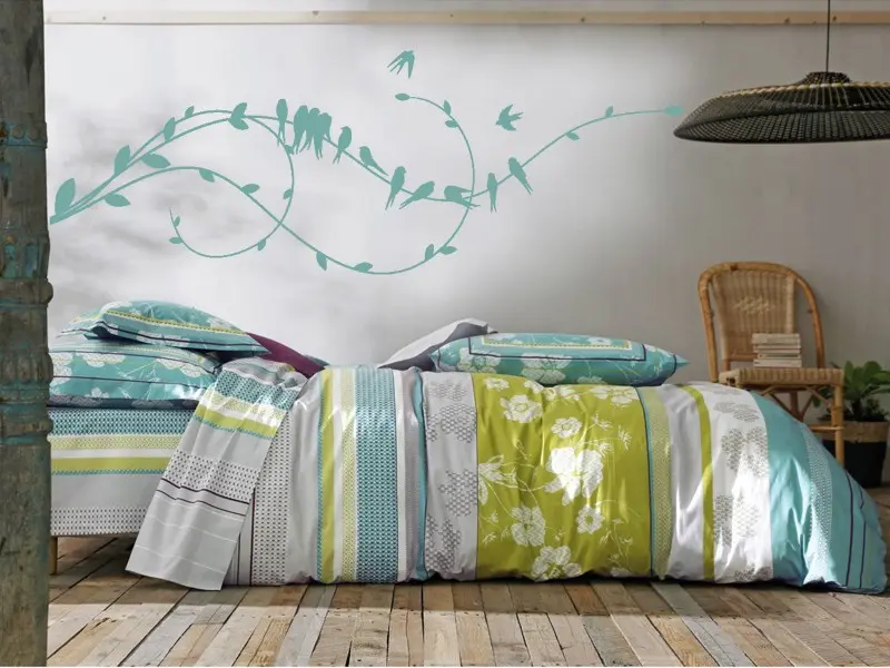 Sticker mural Branches Branche Oiseaux 4 résultat en situation Sticker Branche Oiseaux 4