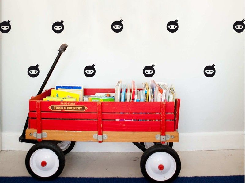 Sticker mural Frises - Pack Pack Deco Ninja résultat en situation Sticker Pack Deco Ninja