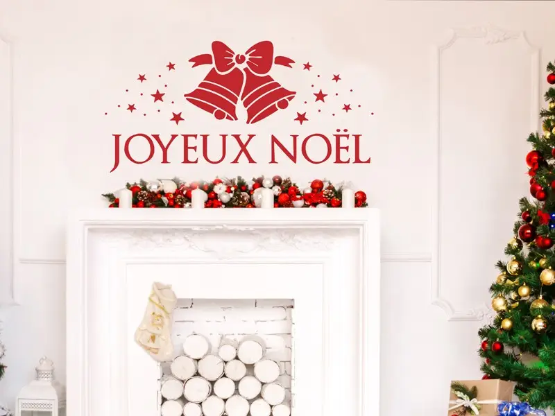 Autocolante de parede Sinos de Natal Personalizado Autocolante de parede Sinos de Natal Personalizado