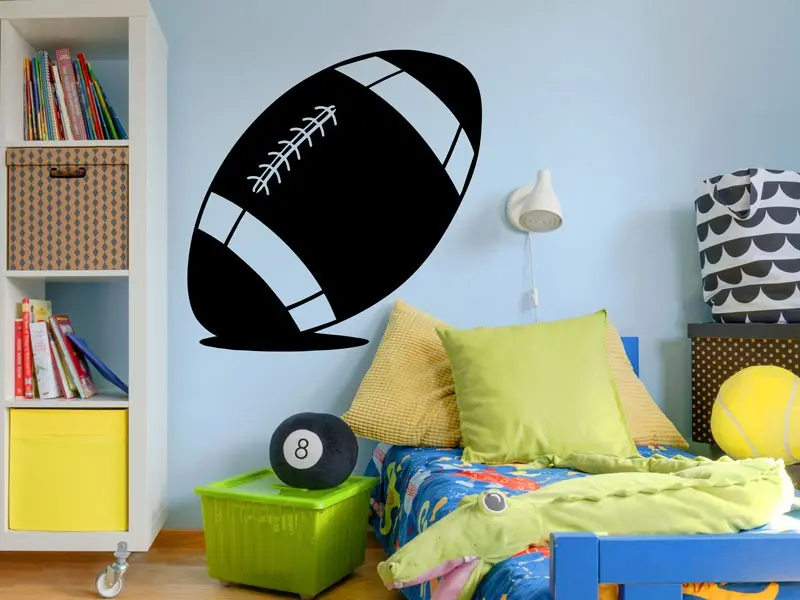 Sticker mural Autres Sports Ballon de Rugby résultat en situation Sticker Ballon de Rugby