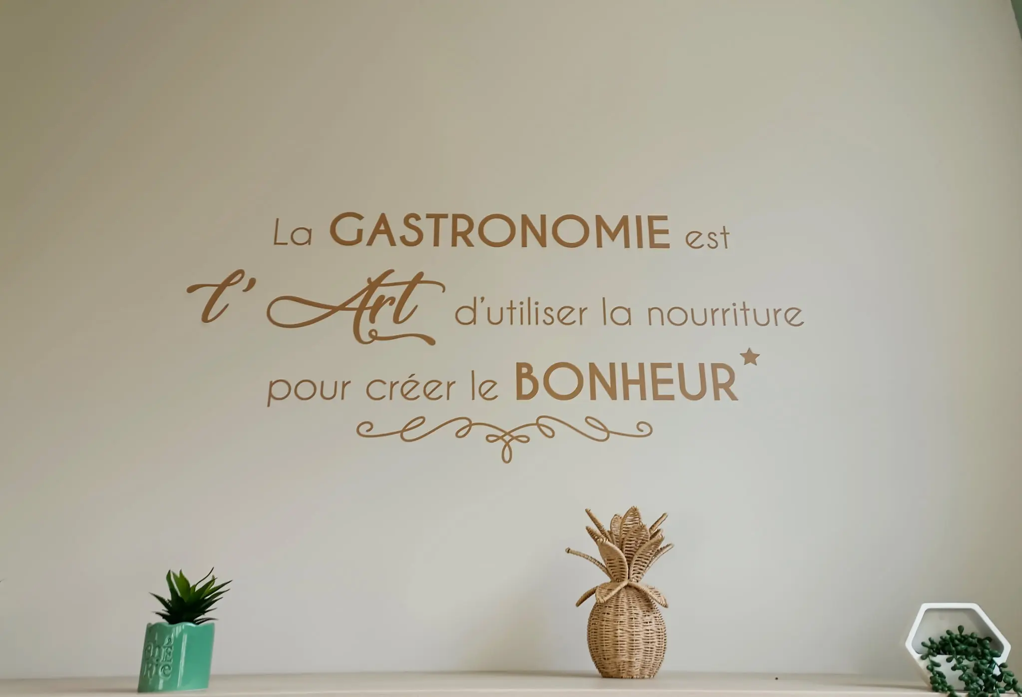 Sticker Citation La Gastronomie