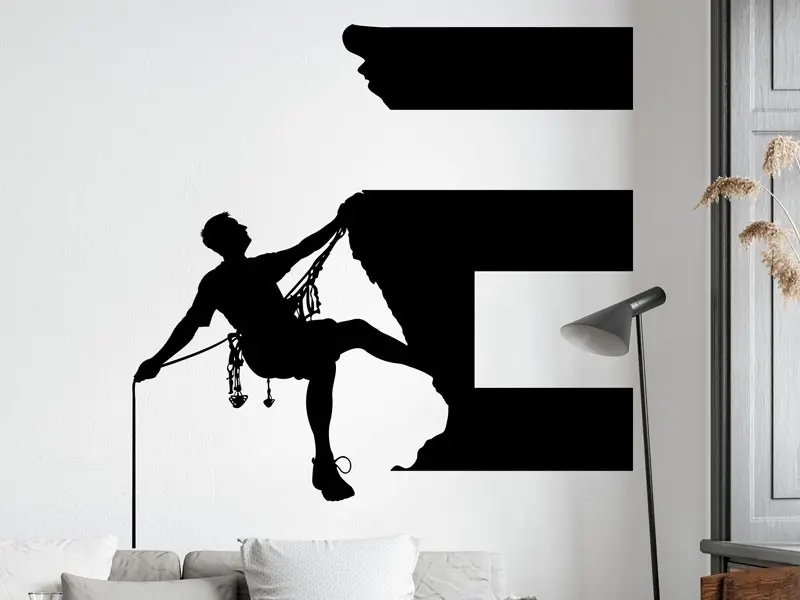 Sticker mural Autres Sports Alpiniste 3 résultat en situation gros plan Sticker Alpiniste 3