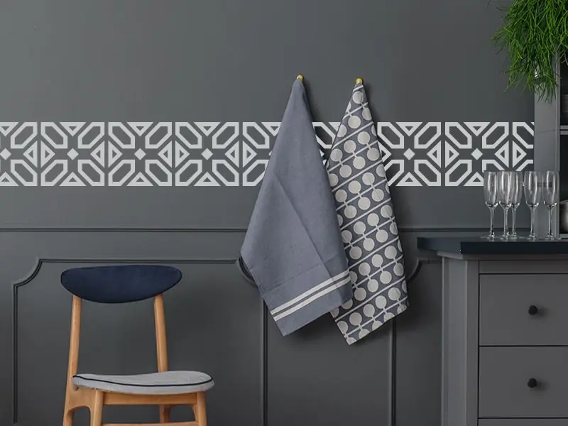 Sticker mural Frises Orientales - Baroques Frise Deco Orientale 4 résultat en situation gros plan Sticker Frise Deco Orientale 4