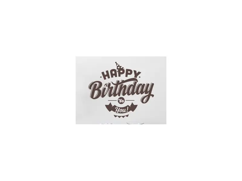Autocolante de parede Happy Birthday