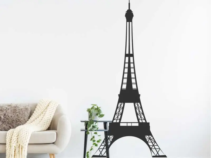 Autocolante Torre Eiffel Paris 2 résultat en situation gros plan Autocolante Torre Eiffel Paris 2