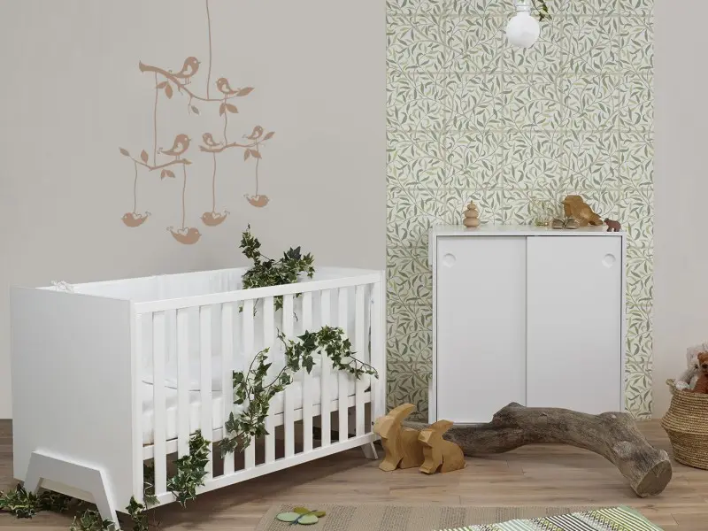 Sticker mural Nature Branches Oiseaux 2 résultat en situation Sticker Branches Oiseaux 2