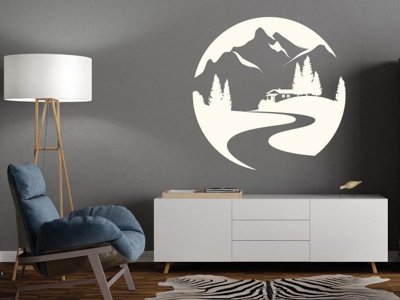 Autocolante de parede Paisagem Montanhas 3