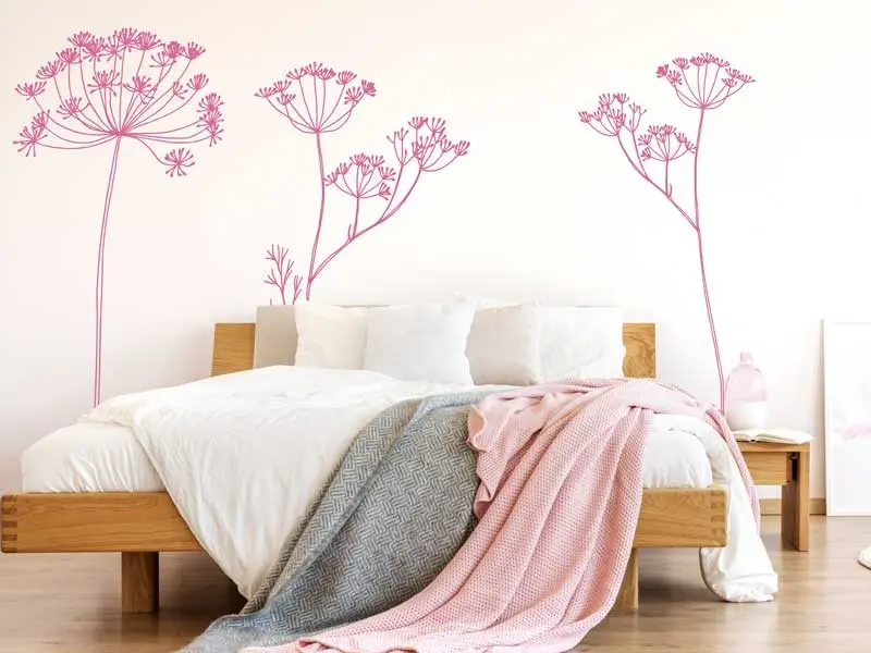 Autocolante Flores de Dente de Leão 4 résultat en situation Autocolante Flores de Dente de Leão 4 résultat en situation