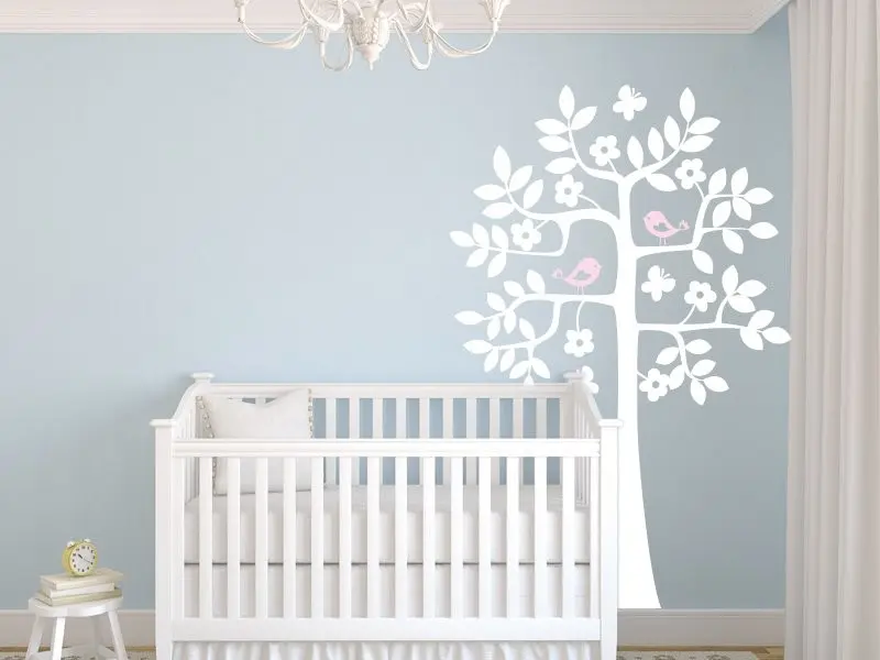 Autocolante Árvore Pássaros 2 résultat en situation Autocolante Árvore Pássaros 2 résultat en situation