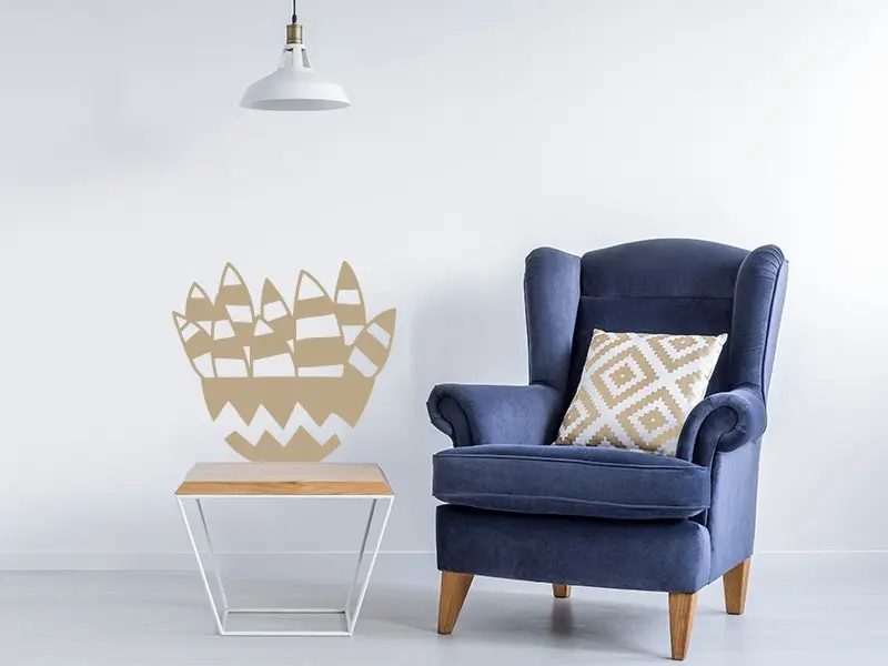 Sticker Vase Aloe Vera