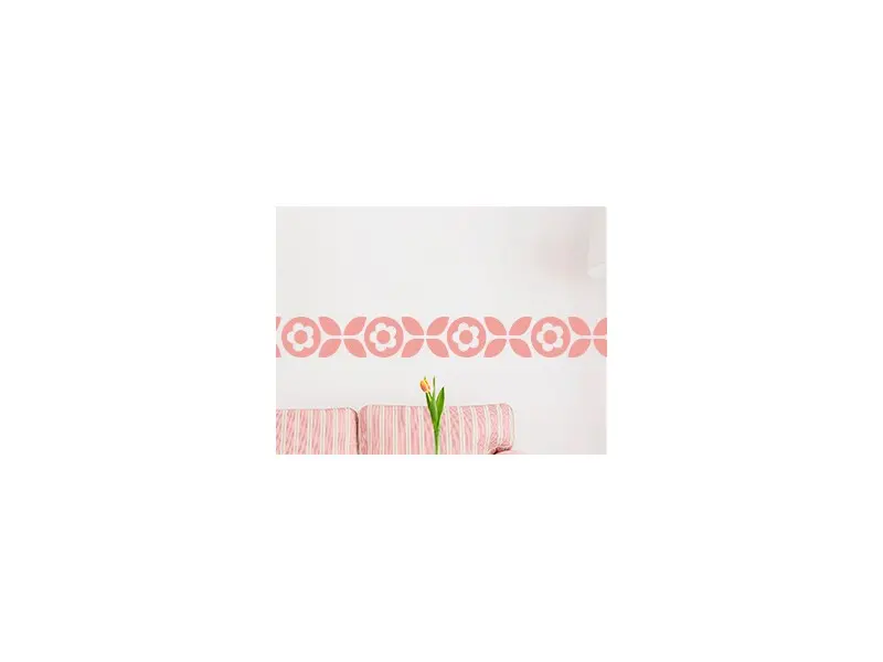 Sticker Frise Deco Fleurs