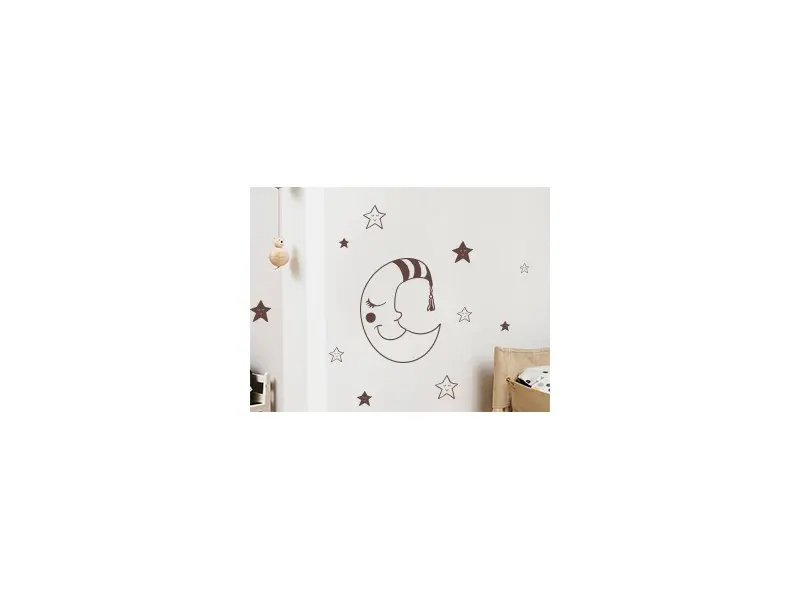 Sticker Petite Lune Etoiles