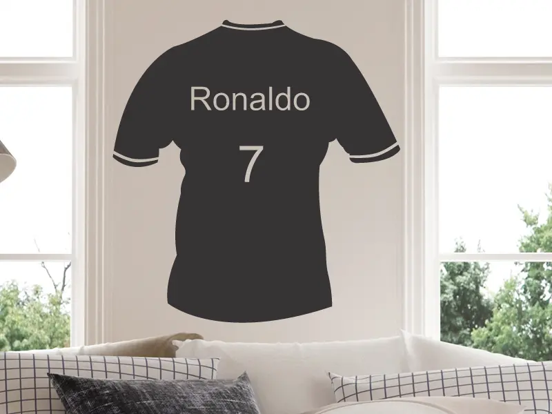 Autocolante Camisola de Futebol résultat en situation