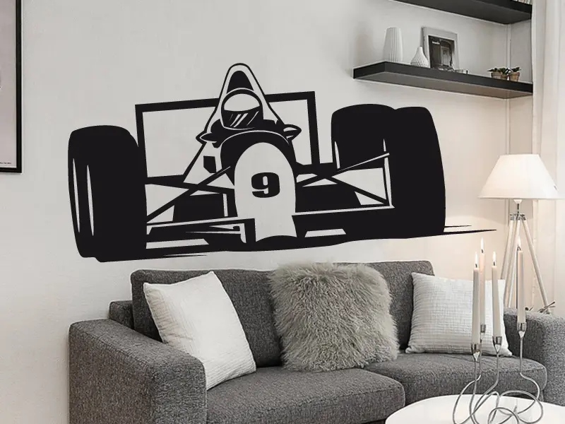Sticker mural Formula F1 résultat en situation
