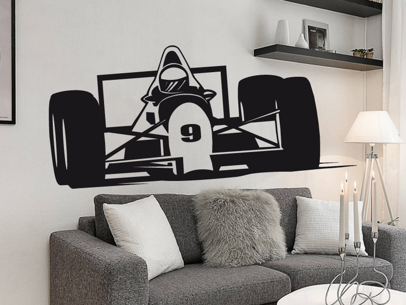 Sticker mural Formule F1 résultat en situation