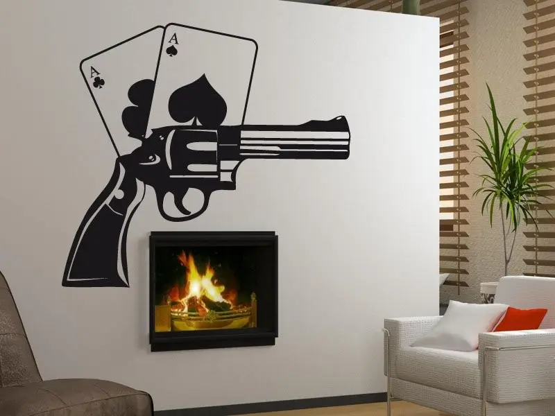 Autocolante Poker Revólver résultat en situation Autocolante Poker Revólver résultat en situation