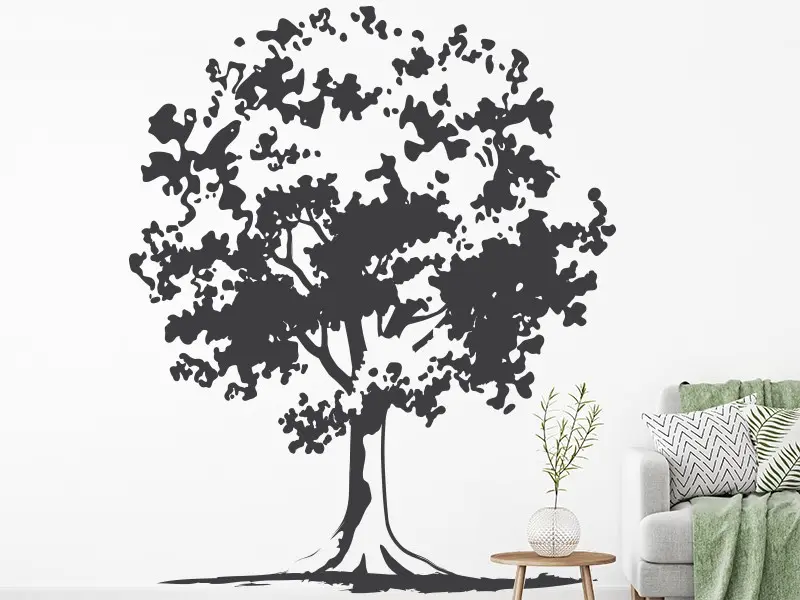 Sticker mural Stickers Arbres Arbre de Vie réaliste résultat en situation gros plan Sticker Arbre de Vie réaliste