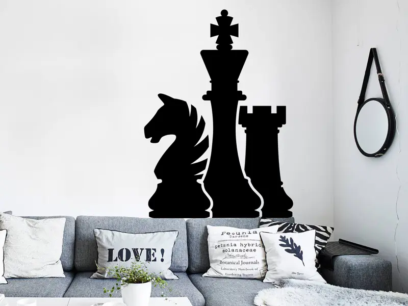 Sticker mural Autres jeux Jeu Echec résultat en situation Sticker Jeu Echec